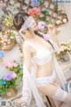 香草喵露露写真 Cosplay 白色玫瑰